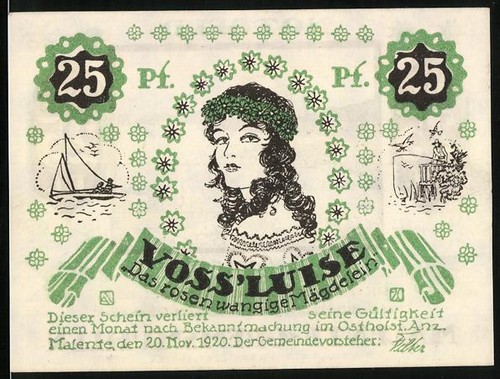 Notgeld malente 1920 25 - notgeld, 1920,